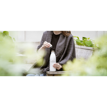 Logo trade promotional merchandise image of: Topflask Premium RCS Recycled Steel drinking bottle