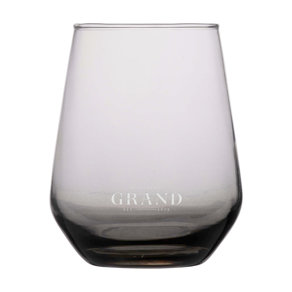 Logo trade promotional merchandise photo of: Smokey Water Glass 450 ml