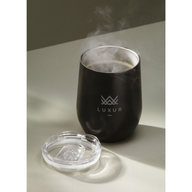Logotrade promotional gift image of: Huevo RCS Recycled Steel Cup 350 ml thermo cup