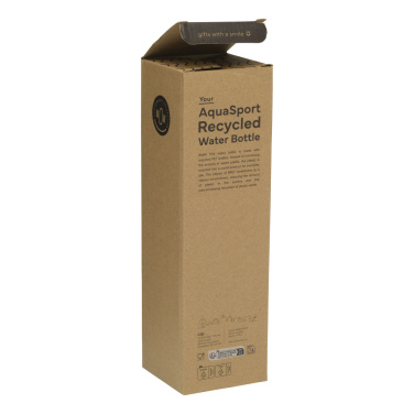 Logo trade promotional item photo of: AquaSport GRS Recycled Water Bottle 1,000 ml