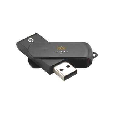 Logo trade promotional merchandise picture of: USB Twist Recycle 32 GB