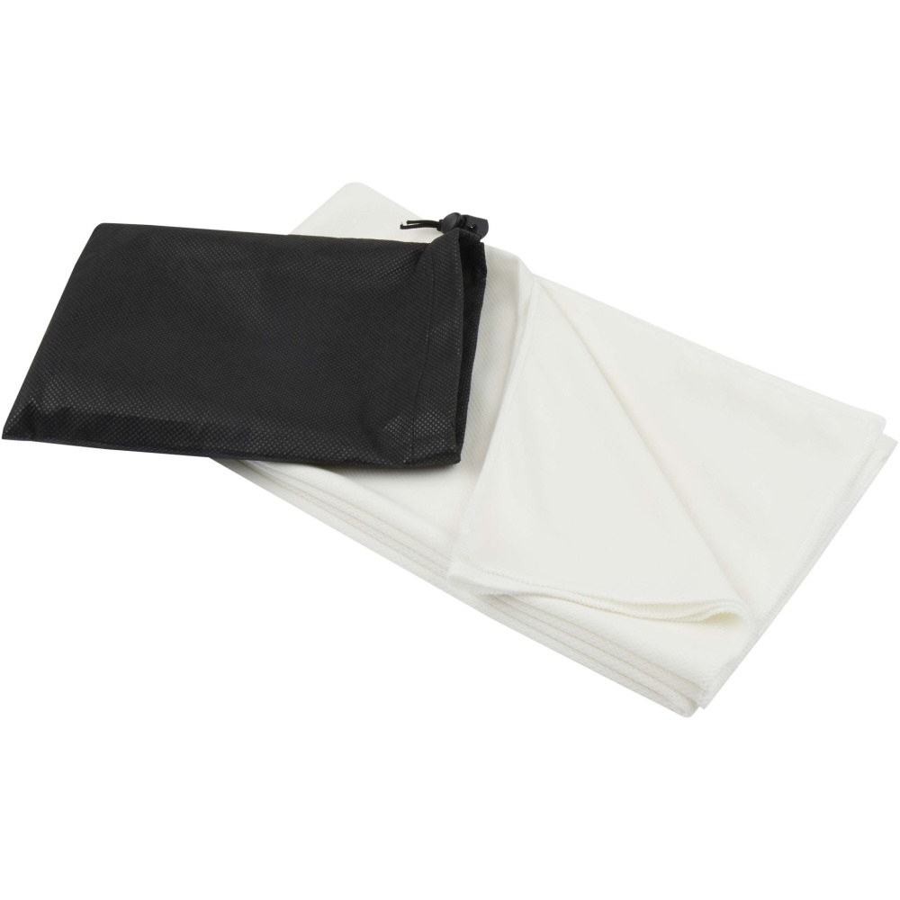 Logo trade promotional merchandise photo of: Lucas RPET sport towel 70x140 cm