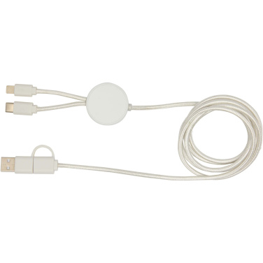 Logotrade promotional merchandise image of: Citala 5-in-1 recycled plastic 150 cm data sync and 27W fast charge cable