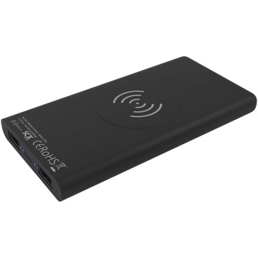 Logo trade corporate gifts picture of: SCX.design P40 10.000 mAh light-up wireless rubber power bank