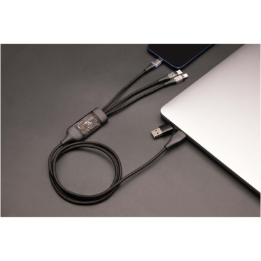 Logo trade promotional products image of: SCX.design C50 5-in-1 fast charging 100W/5A cable with digital display