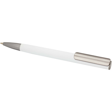 Logo trade promotional merchandise picture of: Ziggur aluminium ballpoint pen (blue ink)