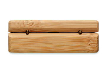 Logotrade advertising product image of: TWS earbuds in bamboo case
