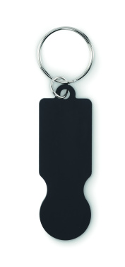 Logotrade promotional product picture of: Key ring with trolley token