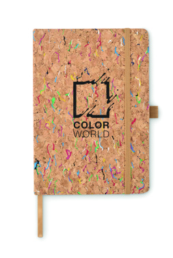 Logo trade corporate gifts image of: A5 cork coloured notebook