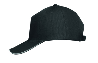 Logo trade business gift photo of: 5 panel LED cotton cap 220gr/m²