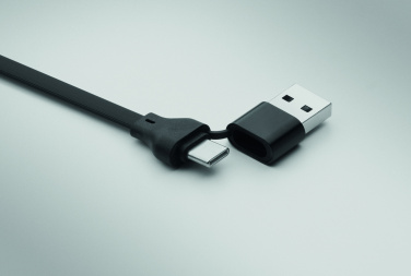 Logotrade promotional products photo of: 60W cable keyring recycled ABS