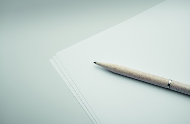 Logo trade promotional gifts image of: Wheat straw/ABS twist pen set