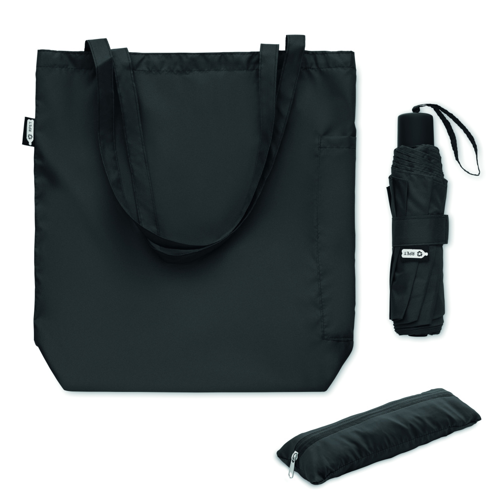 Logo trade promotional item photo of: 21 inch RPET umbrella set