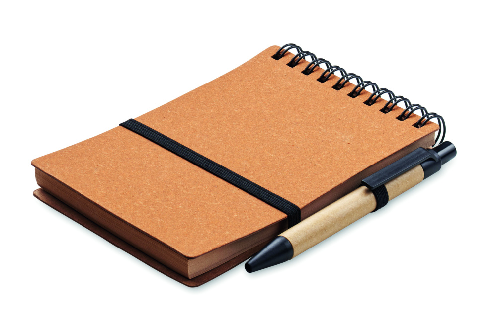 Logo trade promotional gifts picture of: Recycled notebook with ball pen