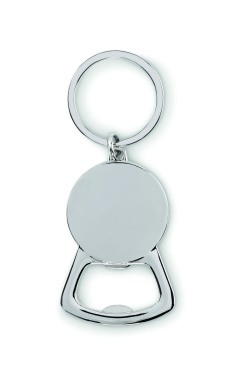 Logo trade promotional giveaways image of: Recycled aluminium key ring