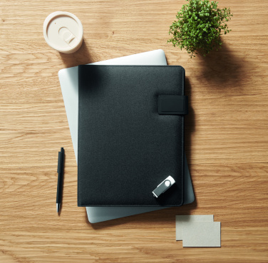 Logo trade promotional gifts picture of: A4 folder and wireless charger