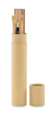 Logotrade promotional giveaway image of: Paper tube stationery set