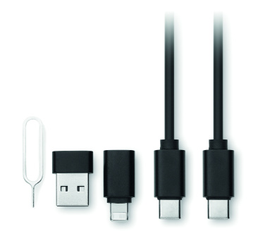 Logo trade promotional gift photo of: 4 in 1 cable connector set 15W
