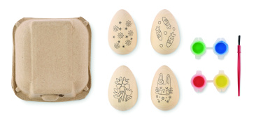 Logotrade promotional merchandise photo of: Wooden eggs painting set