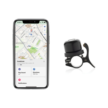 Logotrade promotional giveaway picture of: Pedalfinder bike bell with worldwide locating