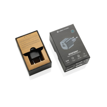 Logotrade advertising products photo of: Urban Vitamin Monterey RCS recycled plastic 20W GAN charger