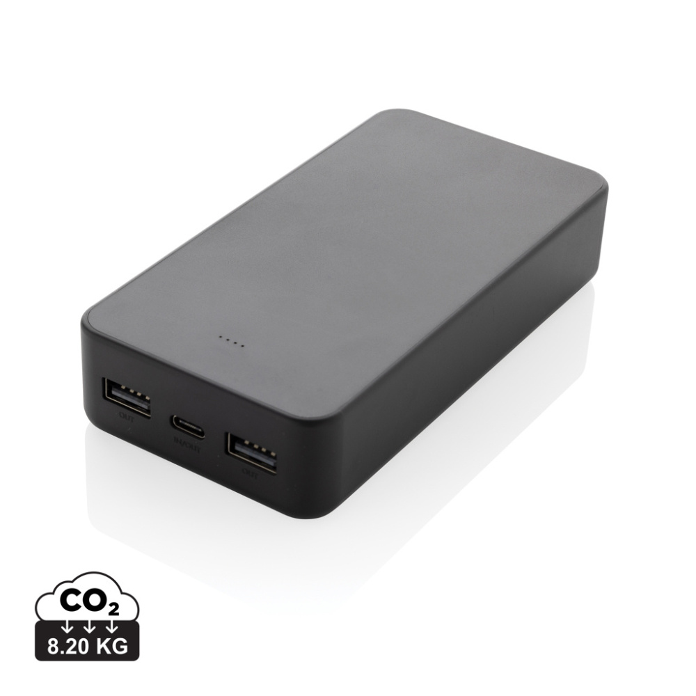 Logotrade corporate gifts photo of: Boostcore RCS recycled plastic powerbank 20.000mAh USB C