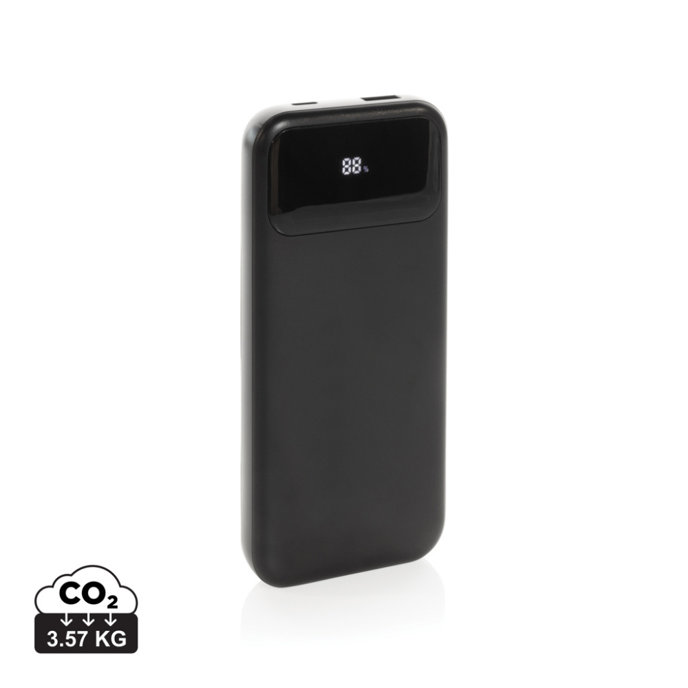 Logo trade promotional gift photo of: Turbopack RCS rplastic powerbank 10.000 integrated cables