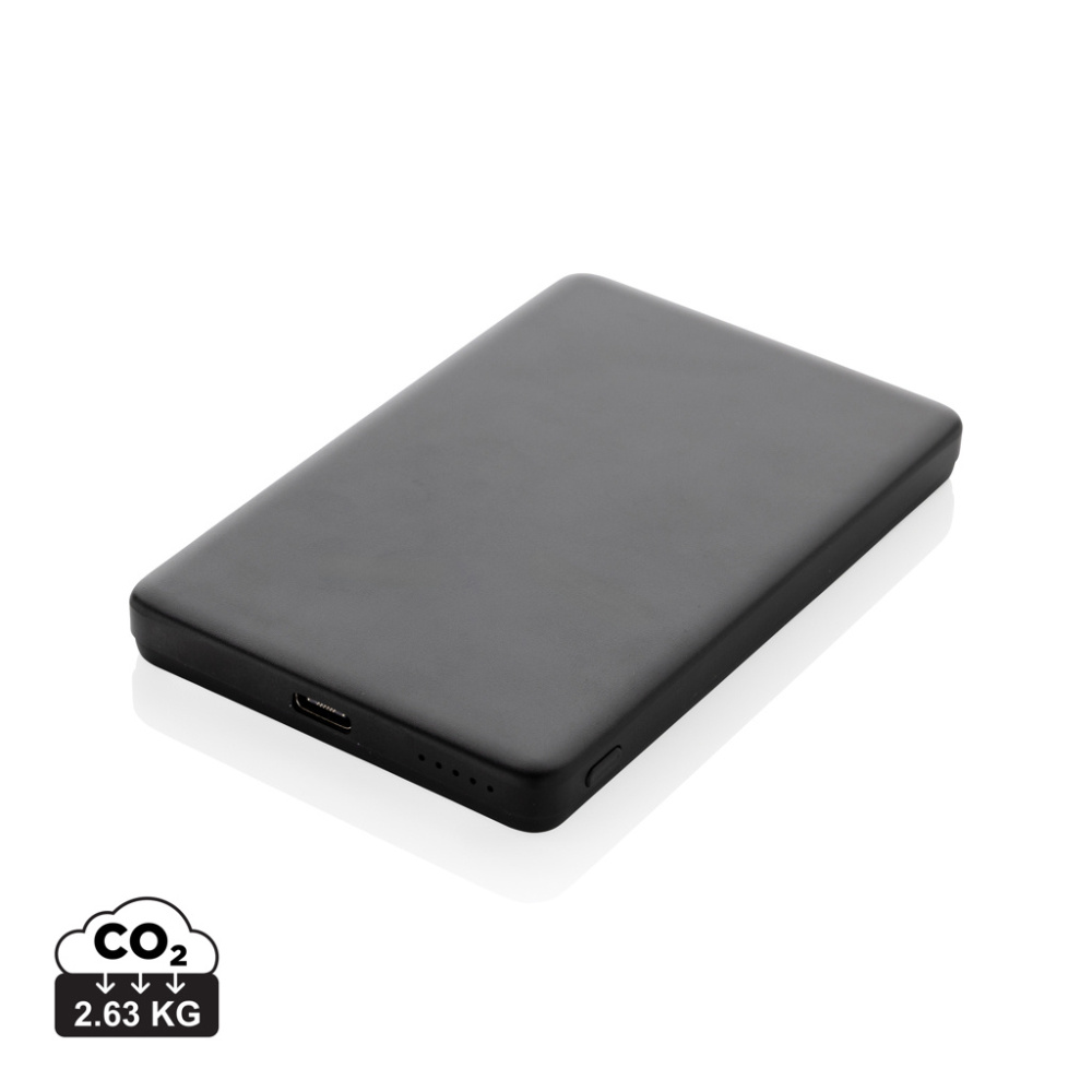 Logotrade promotional giveaway picture of: Orion RCS recycled aluminum 5000 mah 5W magnetic powerbank