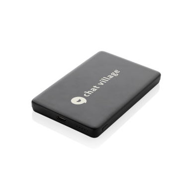 Logo trade advertising product photo of: Orion RCS recycled aluminum 5000 mah 5W magnetic powerbank