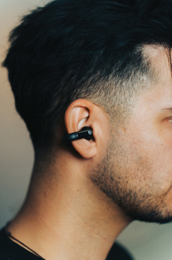 Logotrade promotional product picture of: Urban Vitamin Long Beach ENC rplastic wireless earbuds