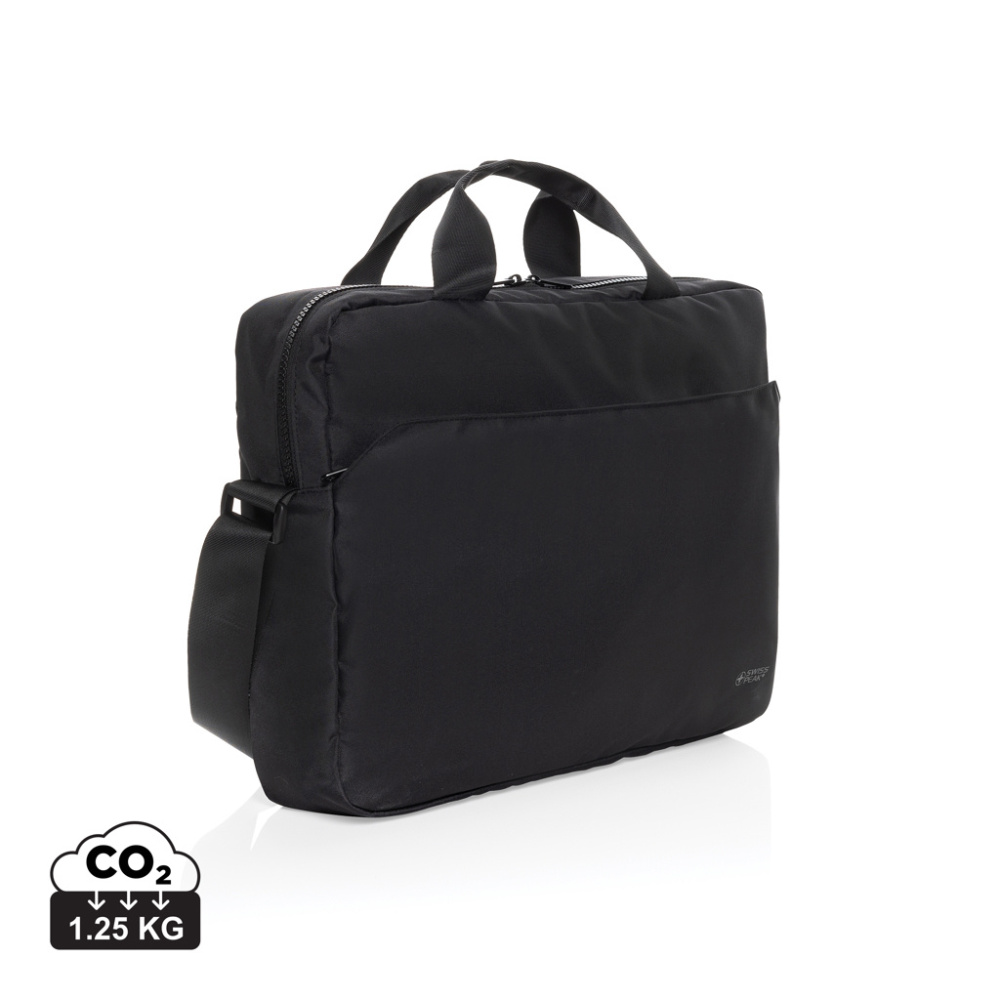Logo trade promotional items image of: Swiss Peak Aware™ RPET Essential 15.6 inch laptop bag