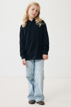 Logo trade advertising products image of: Iqoniq Yengo kids recycled cotton hoodie with sidepockets