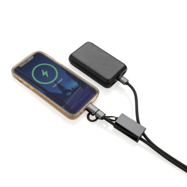 Logotrade promotional gifts photo of: Terra RCS recycled PET phone cord with dual charge cable