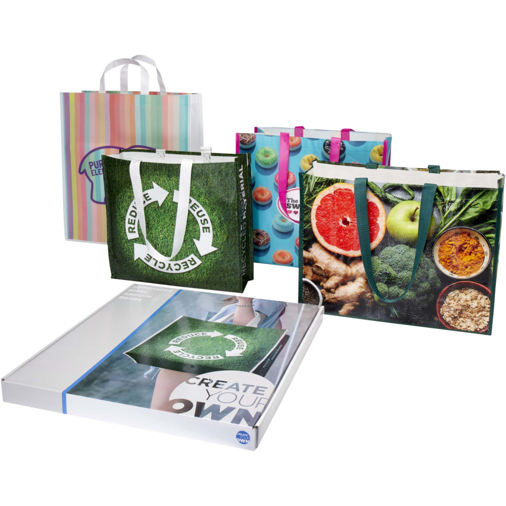 Logo trade advertising products picture of: Laminated totes sample box