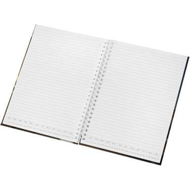 Logo trade promotional giveaways picture of: Desk-Mate® A5 hard cover undated diary