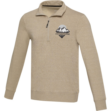 Logo trade promotional gifts picture of: Tin unisex Aware™ recycled quarter zip sweater