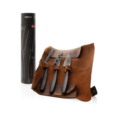 Logotrade promotional item picture of: BOSKA Cheese Knife Set Monaco+ Black