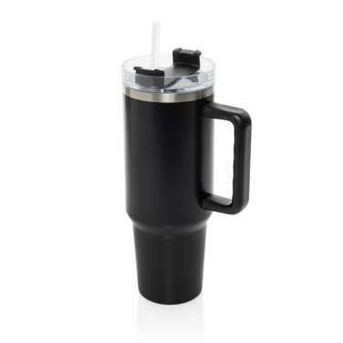 Logo trade corporate gifts picture of: Stadley RCS recycled steel tumbler 1200ML
