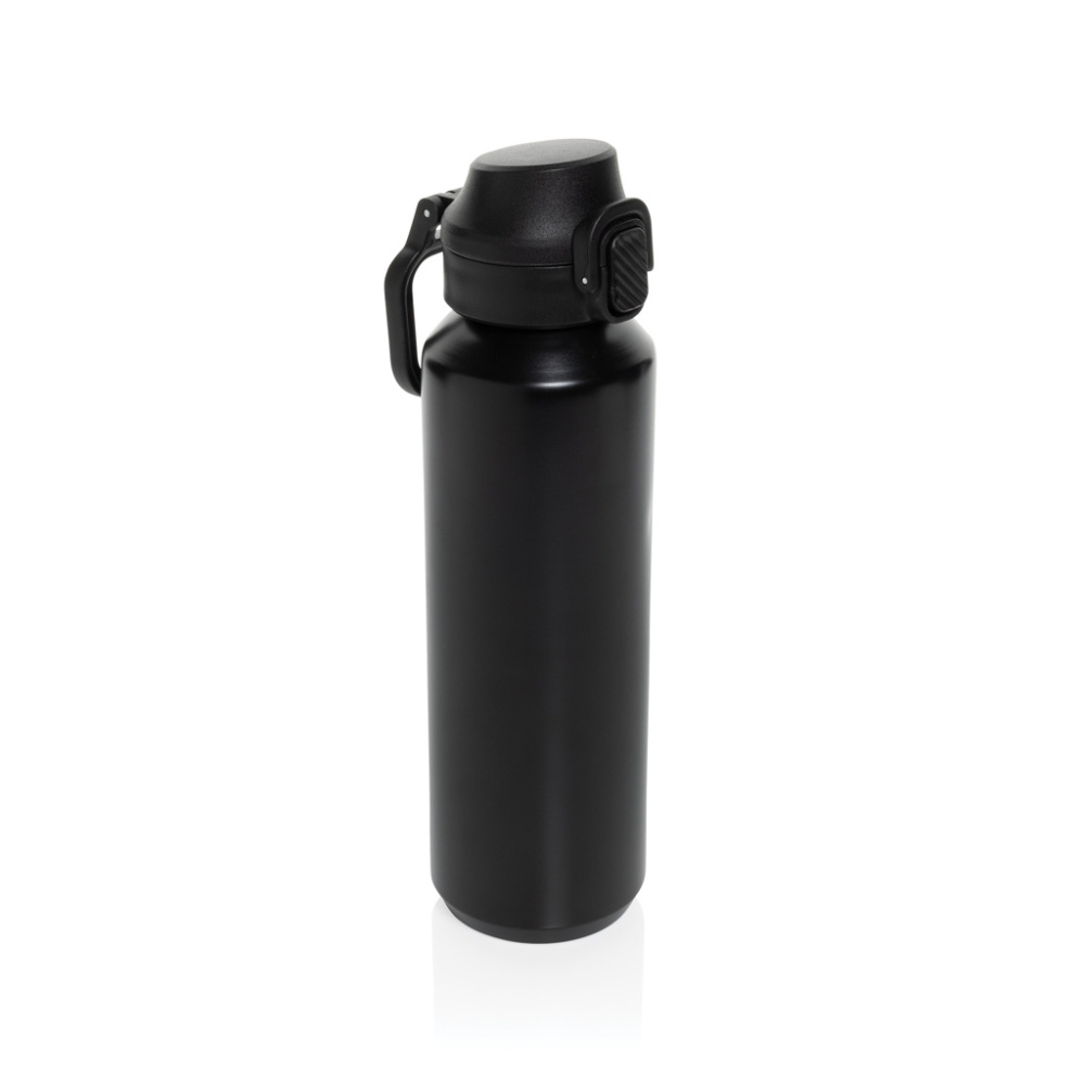 Logo trade promotional merchandise picture of: Via RCS Re-steel lockable sport bottle 600ML