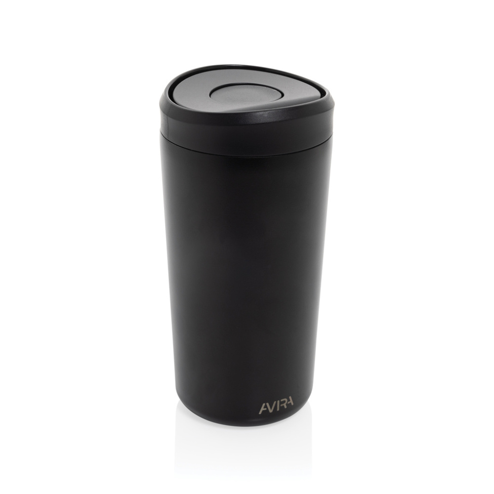 Logo trade business gifts image of: Avira Alix RCS re-steel click tumbler 400ML