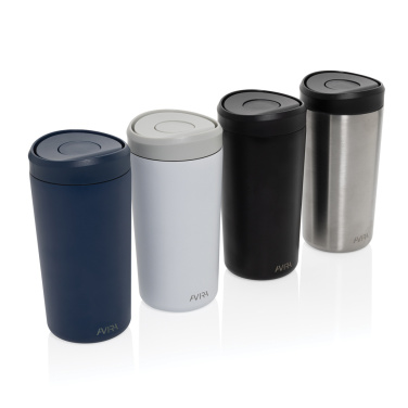 Logo trade business gifts image of: Avira Alix RCS re-steel click tumbler 400ML