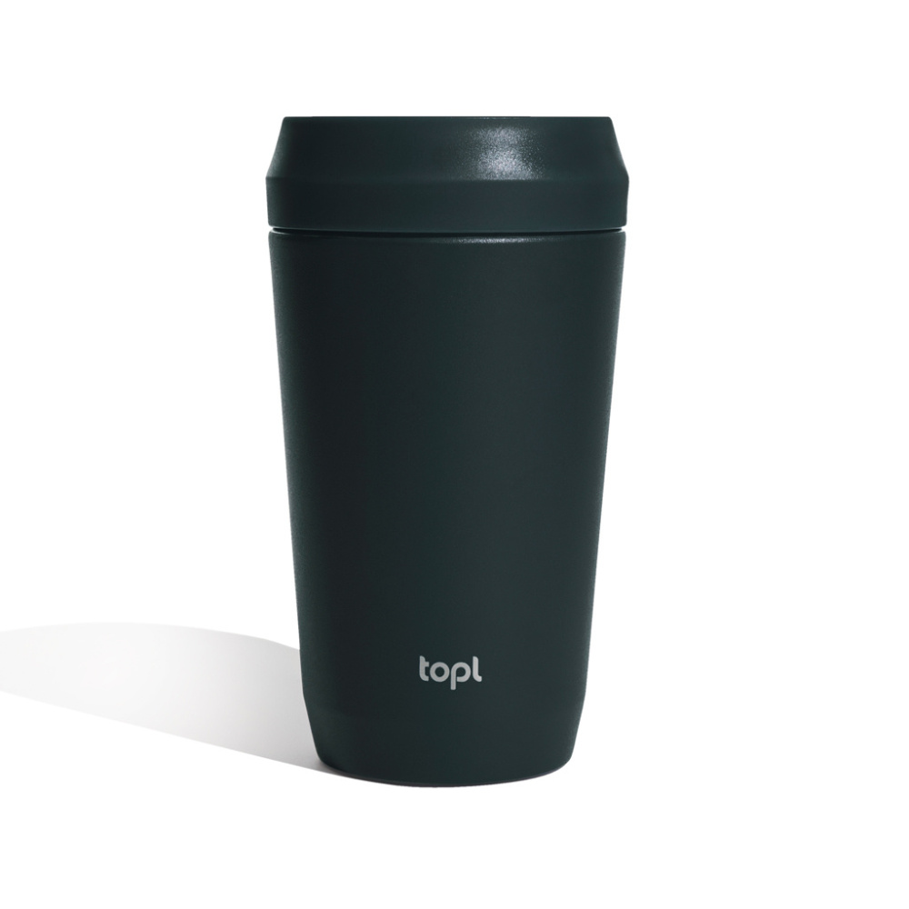 Logotrade promotional products photo of: Topl Recycled Steel To Go Tumbler Patented 360 Lid 354ml