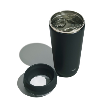 Logo trade promotional merchandise picture of: Topl Recycled Steel To Go Tumbler Patented 360 Lid 354ml