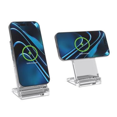 Logotrade promotional item image of: Magcharge 15W magnetic wireless charging stand