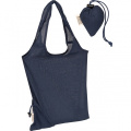 Recycled cotton bag Modena, navy blue
