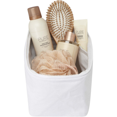Logo trade promotional merchandise image of: Pack 500 g/m² Aware™ recycled toiletry organiser