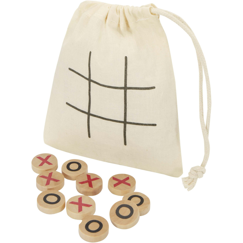 Logo trade promotional giveaways picture of: Whorl wooden tic, tac, toe game