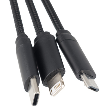 Logo trade promotional merchandise picture of: Big cable 4in1 with illuminated logo - i5w