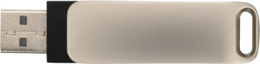 Logo trade promotional giveaways image of: Metal USB stick