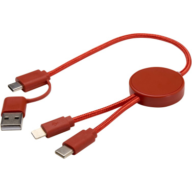 Logotrade advertising product picture of: Citala 5-in-1 recycled plastic 30 cm data sync and 27W fast charge cable
